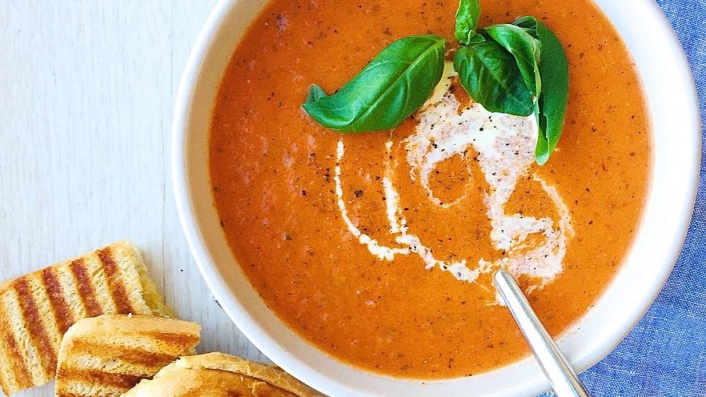 طرز تهیه سوپ گوجه فرنگی