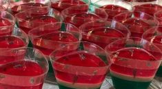 طرز تهیه ژله شب یلدا لیوانی