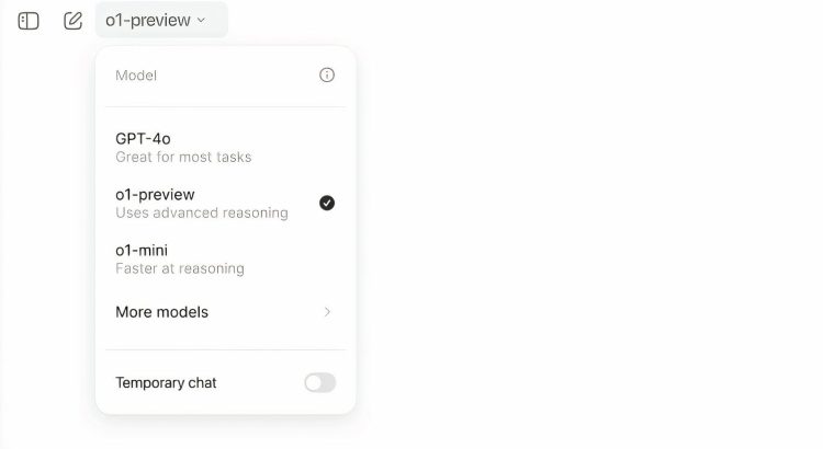 انتخاب مدل‌های هوش مصنوعی OpenAI در ChatGPT