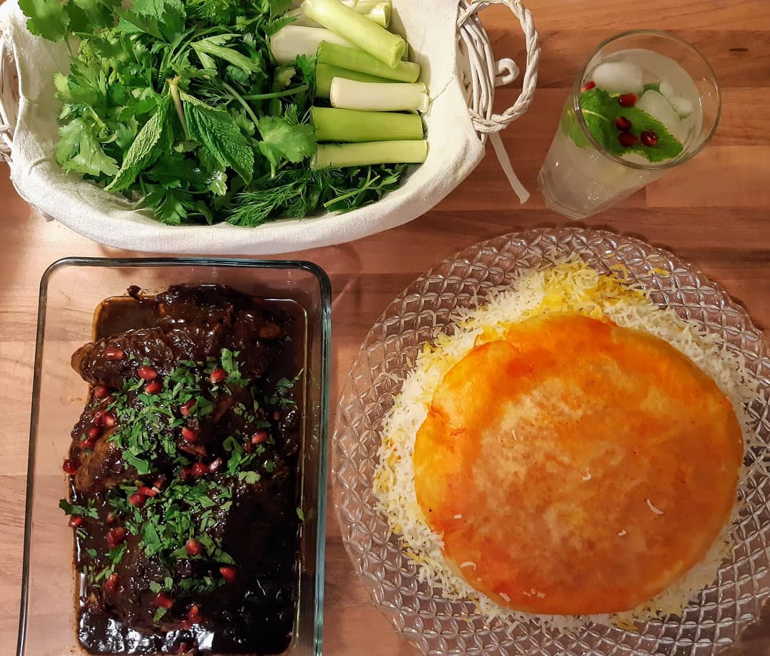 خورش انار و بادمجان