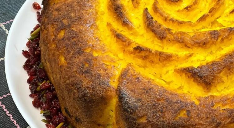 طرز تهیه ته چین کدو حلوایی و مرغ