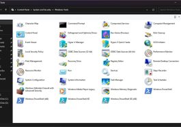 گزینه‌‌های بخش Windows Tools در کنترل پنل ویندوز ۱۱