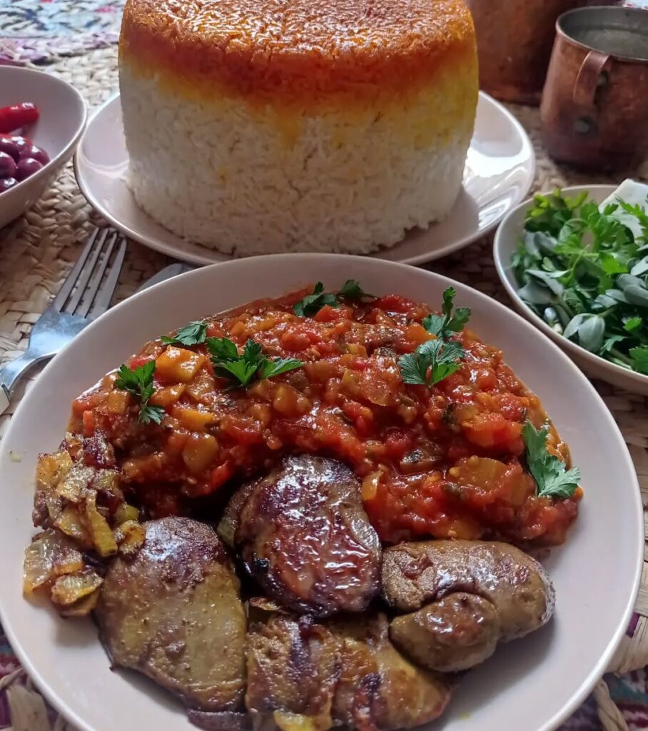 نحوه تهیه ملاقورمه مازندرانی بدون گوشت و مرغ با بادمجان به روش سنتی_نارنجی پوش 4 طرز تهیه ملاقورمه مازندرانی