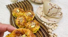 نحوه تهیه باقلوا حلزونی (باقلوا دو رنگ)با فر و بدون فر برای عید نوروز_نارنجی پوش 6 طرز تهیه باقلوا حلزونی (باقلوا دو رنگ)با فر و بدون فر برای عید نوروز