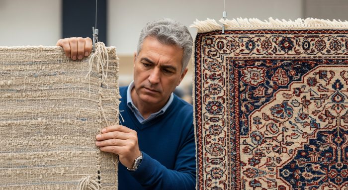 مشخصات فرش ۷۰۰ شانه تقلبی چیست_نارنجی پوش 9 فرش ماشینی 700 شانه