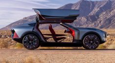 نمای جانبی خودرو کادیلاک Elevated Velocity با درهای باز